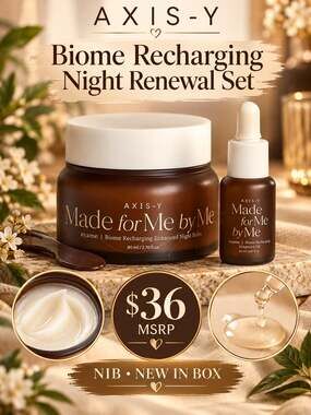 AXIS-Y Biome Recharging Night Renewal Set NIB